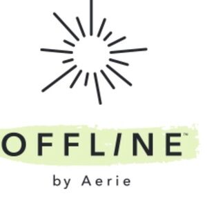 OFFLINE by Aerie Leggings— Green and Black